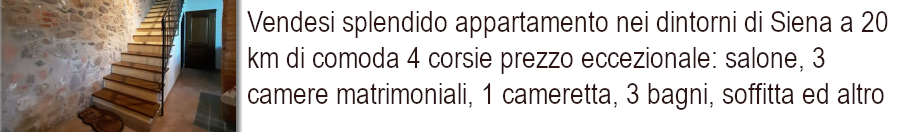 Siena - Vendesi splendido appartamento nei dintorni di Siena
